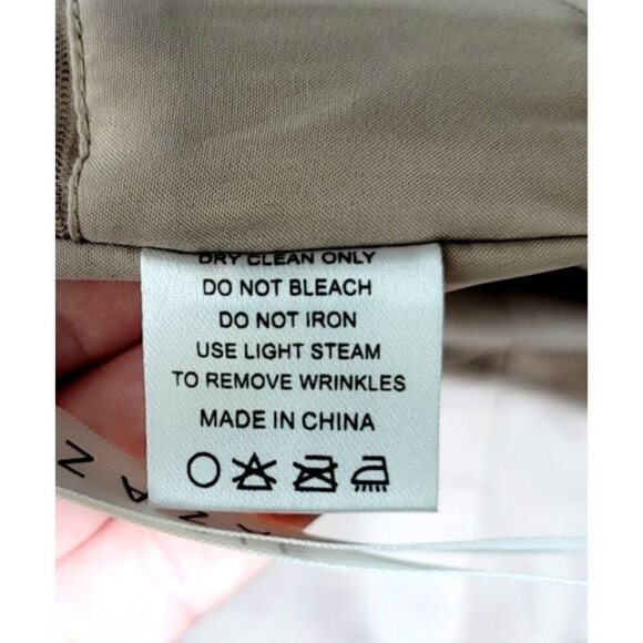 Azazie Bridesmaid Dress A10 Long Lace Pleated Romantic Taupe Chiffon Flowy Femme - Picture 11 of 16